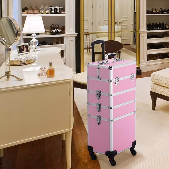 Makeup Aluminium Cosmetic Vanity Box Beauty Train Case